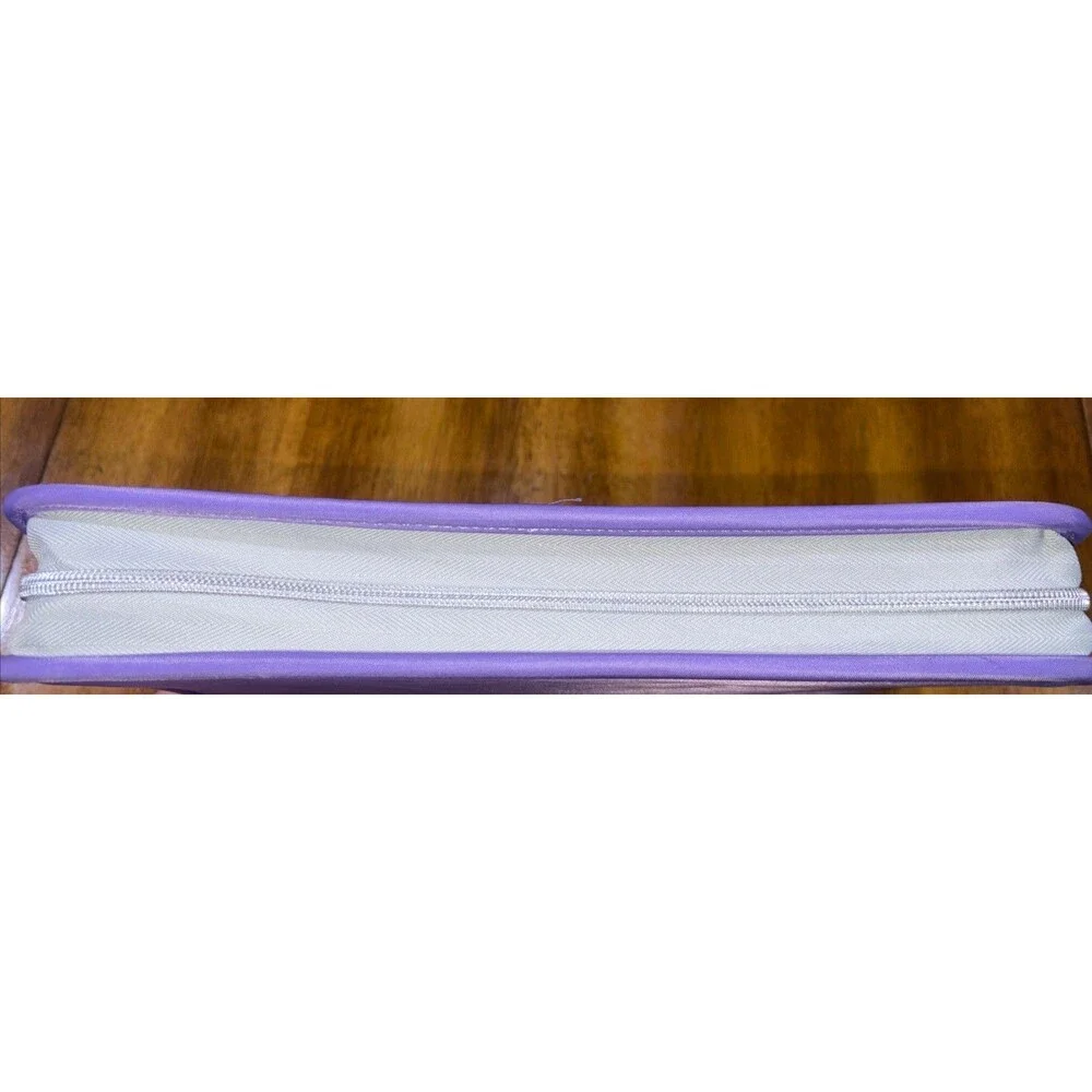 Purple Marbled Pattern 3 Ring Binder School Office Supplies Pink Blue Design